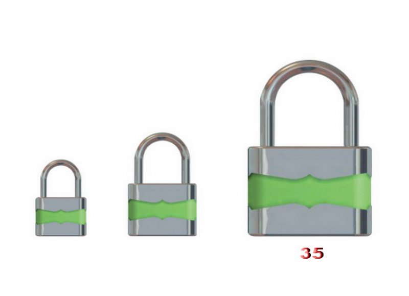 Zámek visací Duplo 35