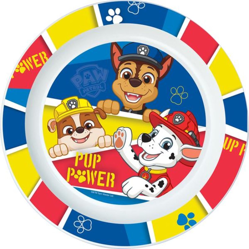 Talíř plast PAW PATROL 22cm modrá