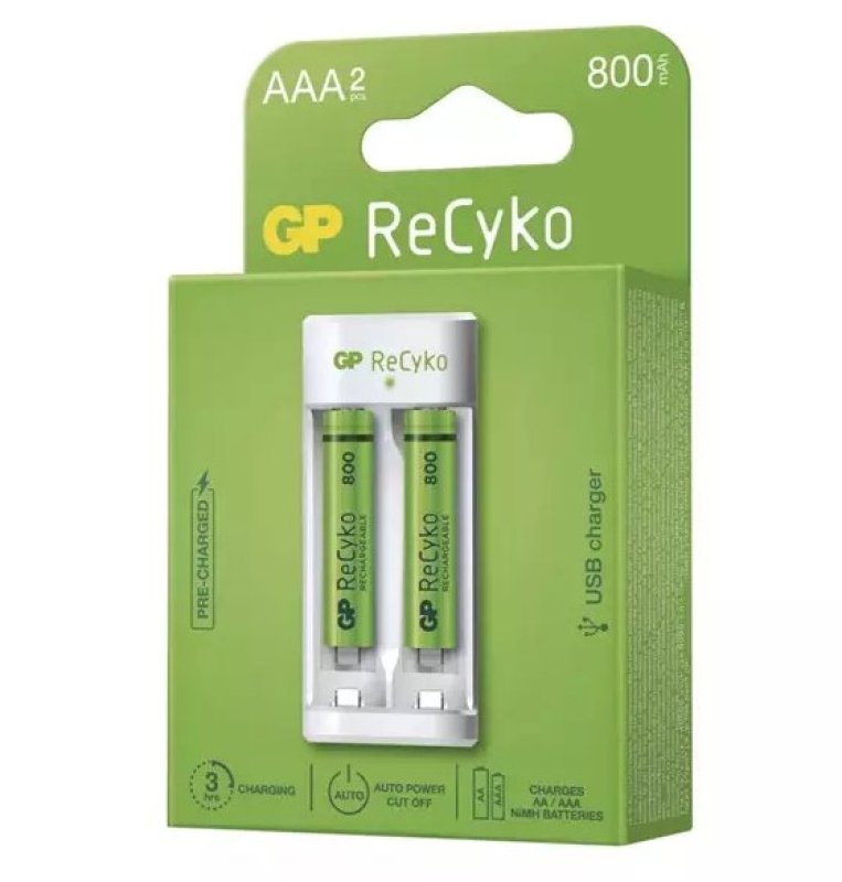 GP ReCyko nabíječ baterií E211 + 2xAAA 800mAh / bal