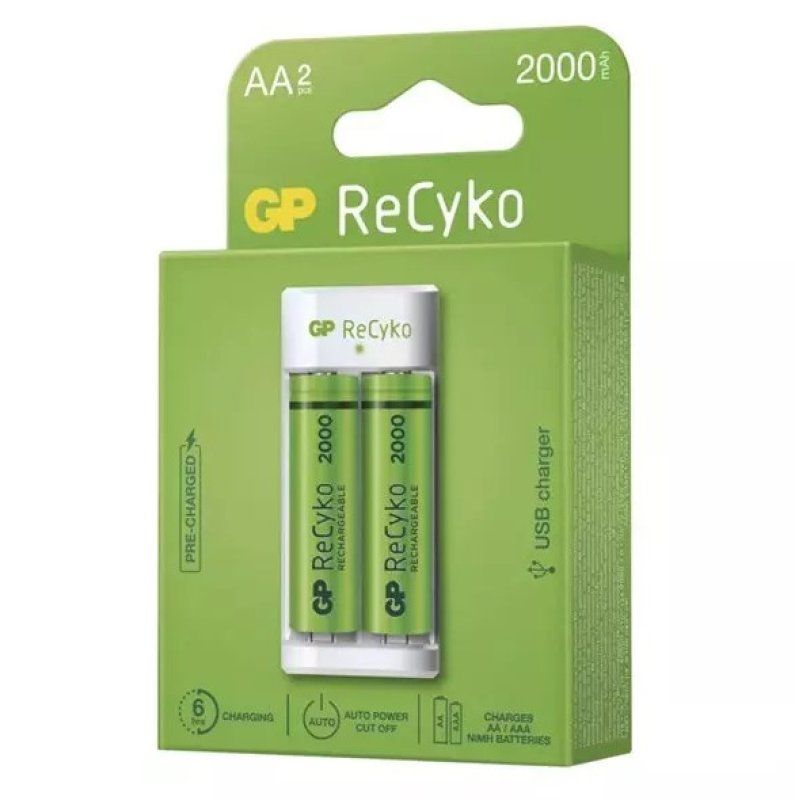 GP ReCyko nabíječ baterií E211 + 2xAA 2000mAh / bal
