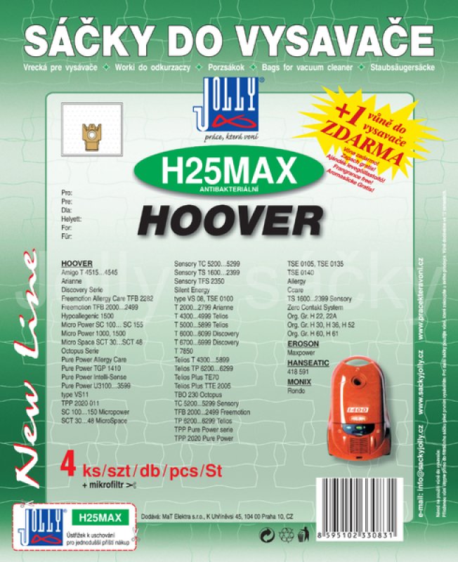 Sáčky Hoover H25 Max - 4ks