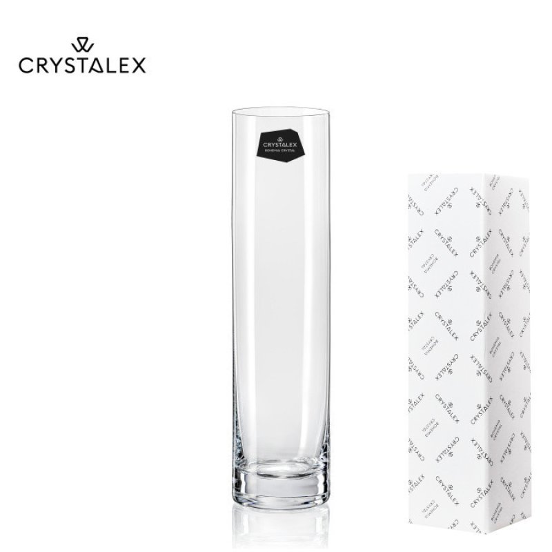 Váza 24cm válec Crystal