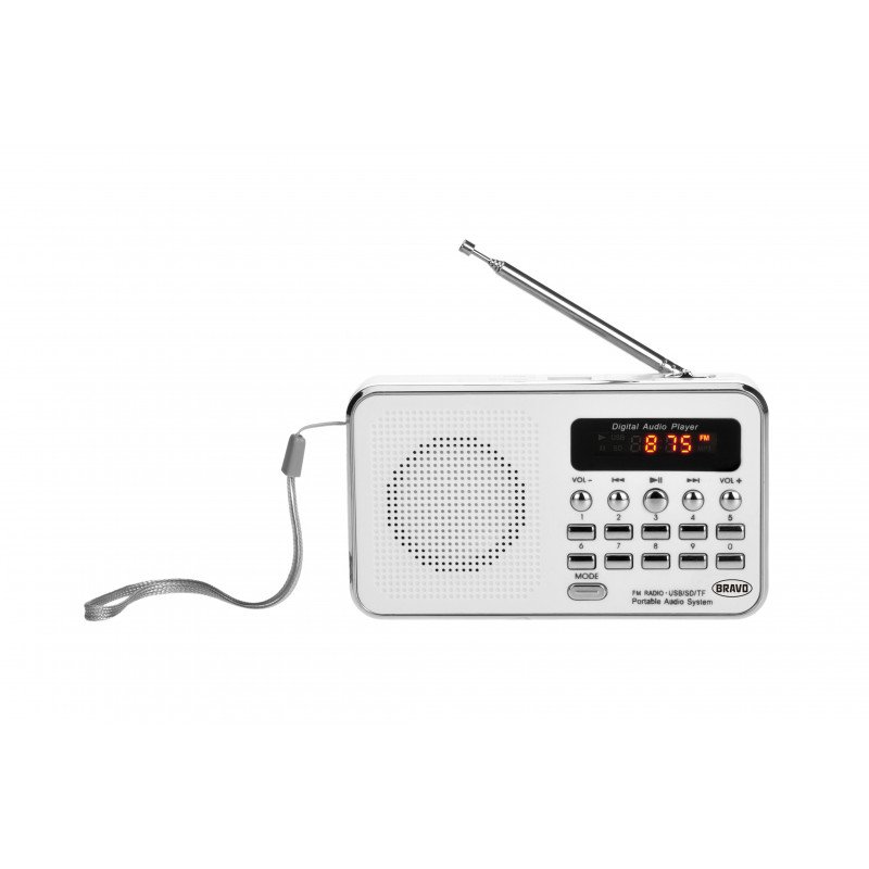 BRAVO B6039 rádio digi. bílé