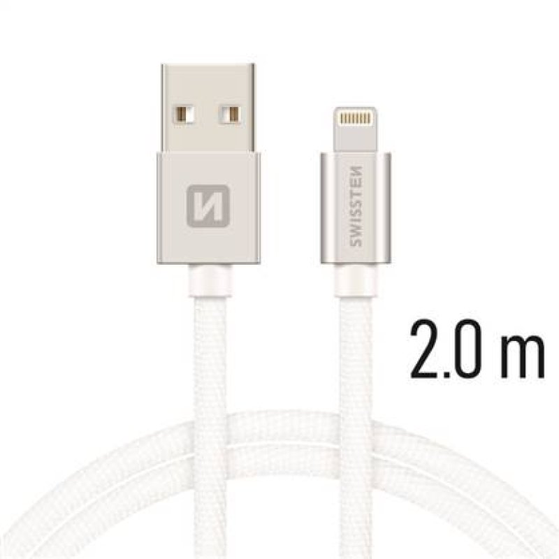 Kabel USB-Lightning 2.0m 3A černý