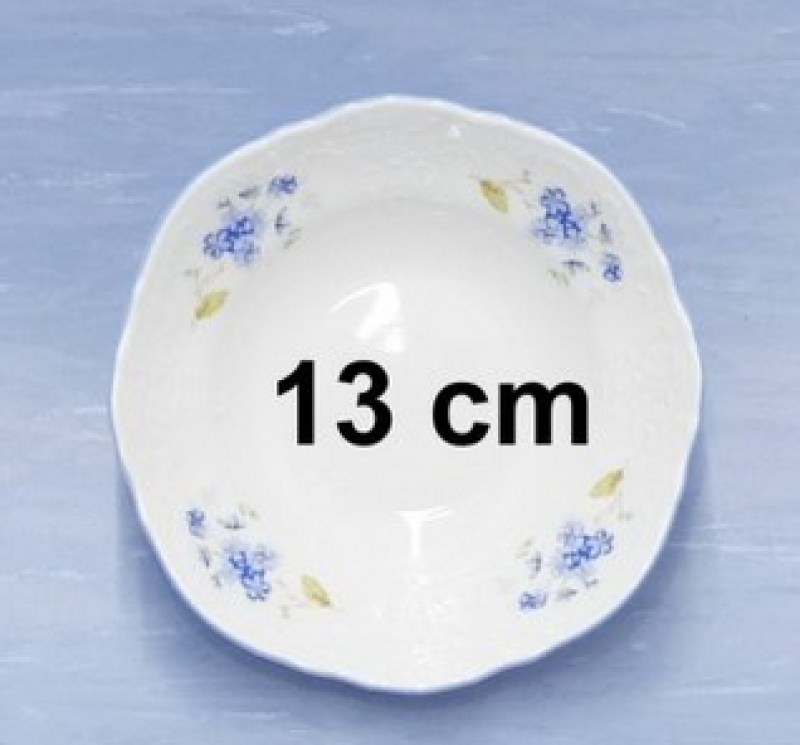 Miska kompotová 13cm dekor pomněnky