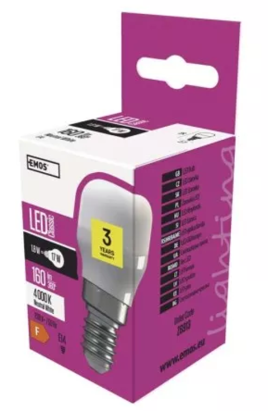 Žárovka LED do lednic 1.6W E14 NW