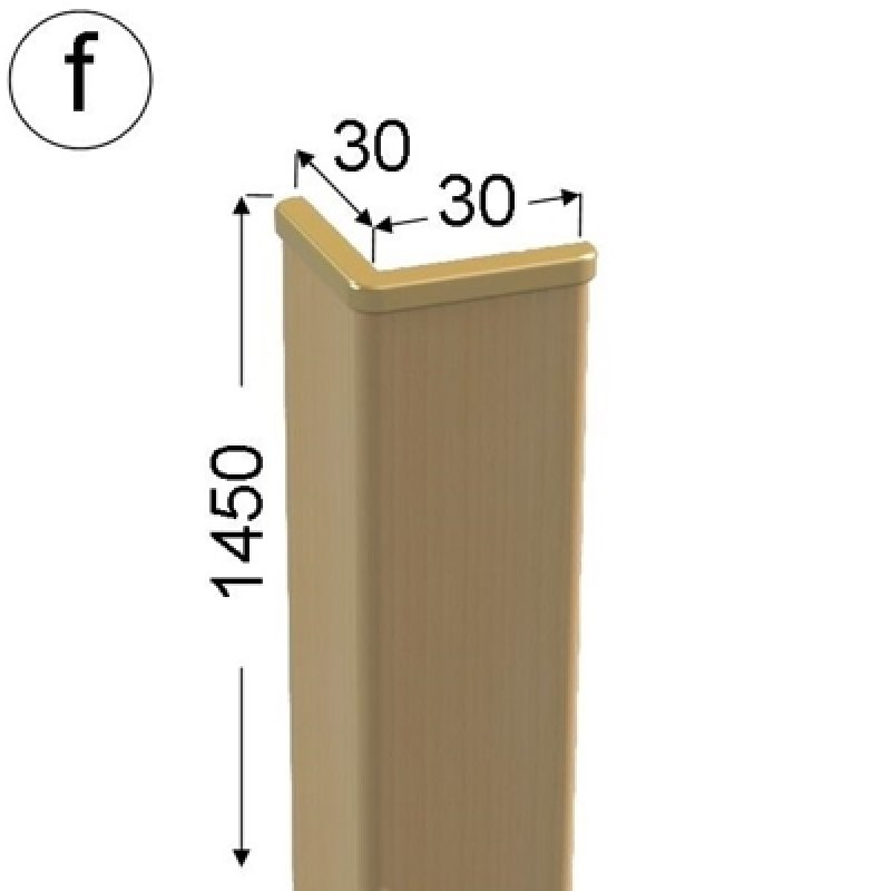 Ochranný roh 30x30/145cm - fólie buk