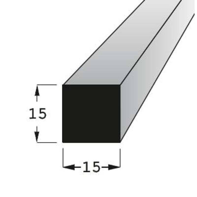 Lišta Hranolek 15x15mm buk