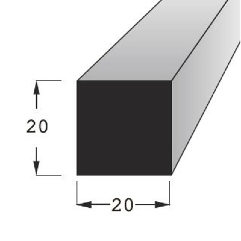 Lišta Hranolek 20x20mm buk