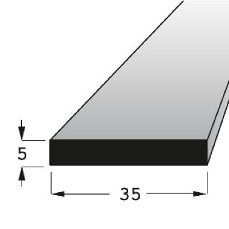 Lišta Hranolek 5x35mm buk