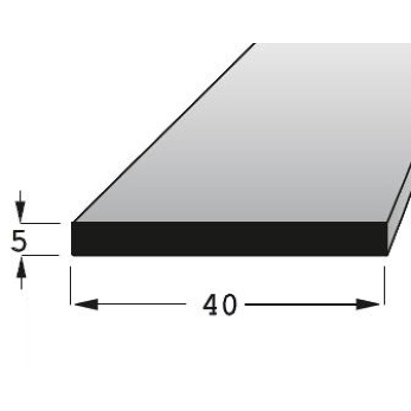 Lišta Hranolek 5x40mm buk