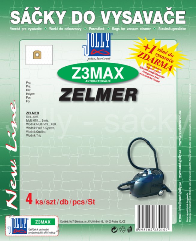 Sáčky Zelmer MAX Z3 - 4ks