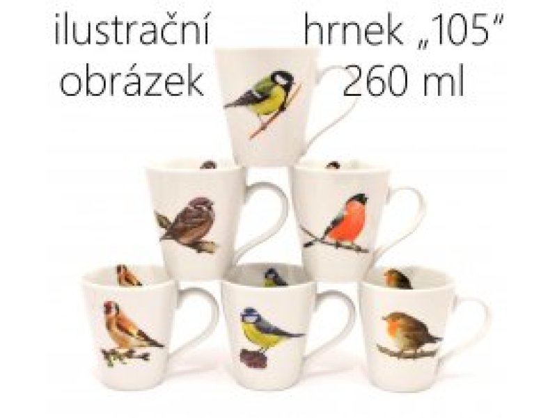 Hrnek DEKOR ptáčci  MIX