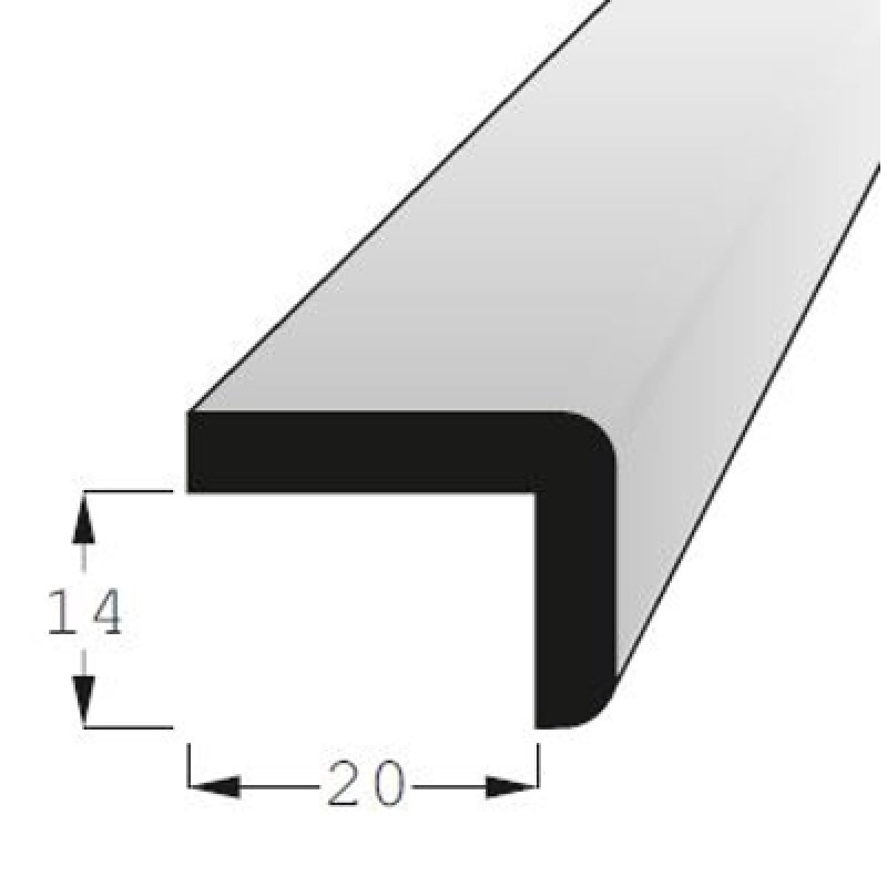 Lišta ''L'' 14x20mm