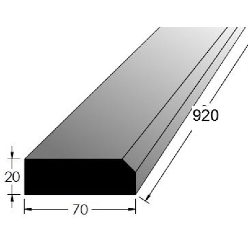 Dveřní práh 20x70mm buk