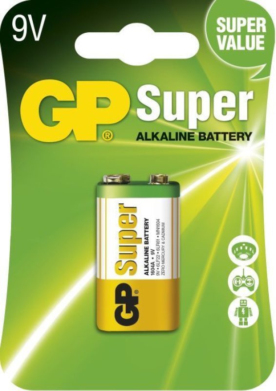 Baterie GP SUPER 6RL61 9V Alkalická