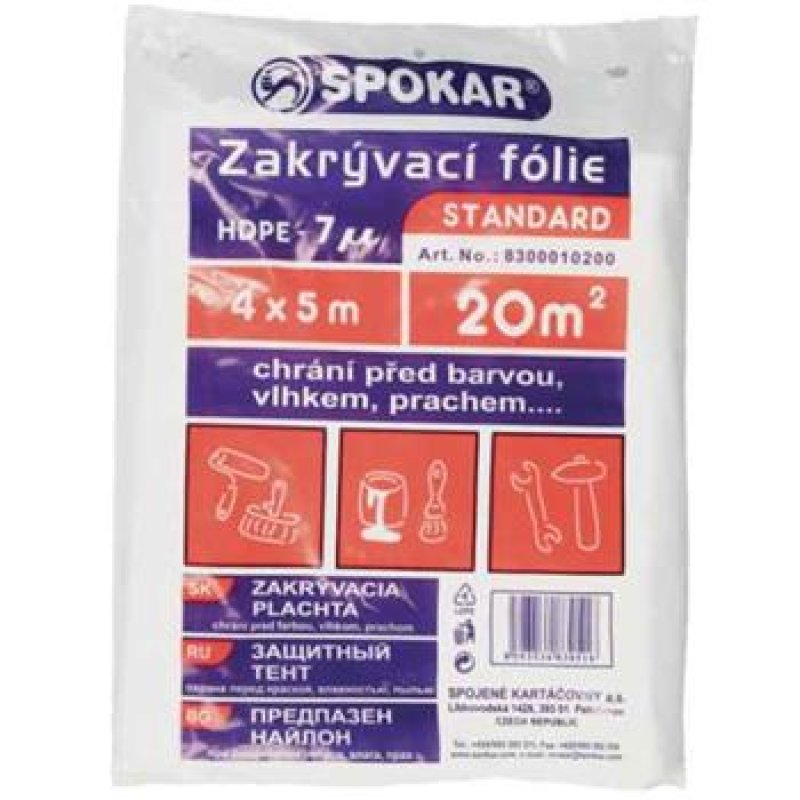 Zakrývací fólie 4 x 5 m