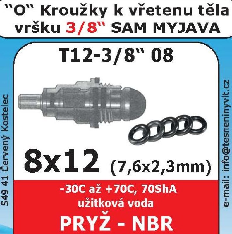 O kroužek 12x8           D1/47