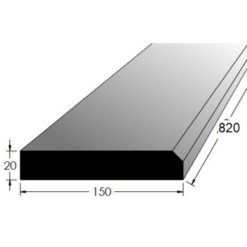 Dveřní práh 20x150mm buk