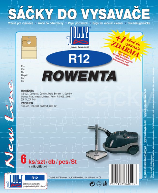 Sáčky Rowenta R12 - 6ks