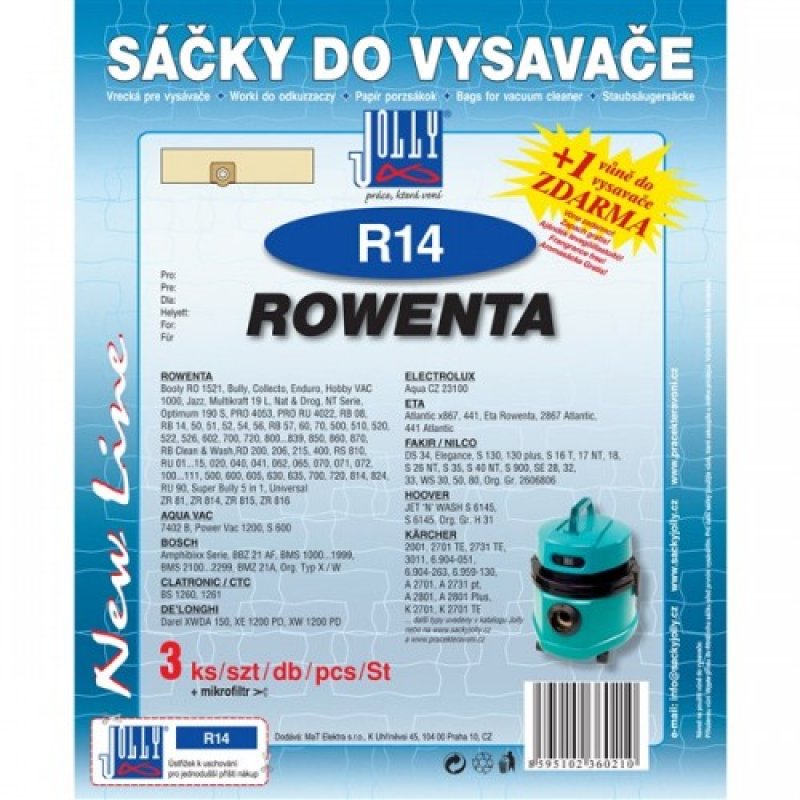 Sáčky ROWENTA   3ks R14     6021