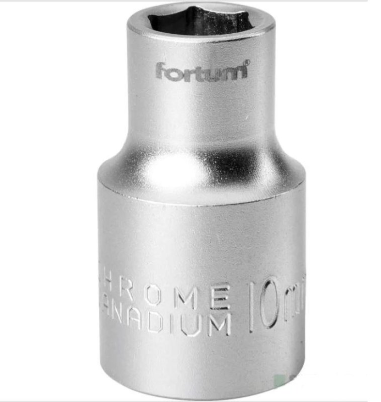 Hlavice nástrčná 1/2"10mm L38mm Fortum