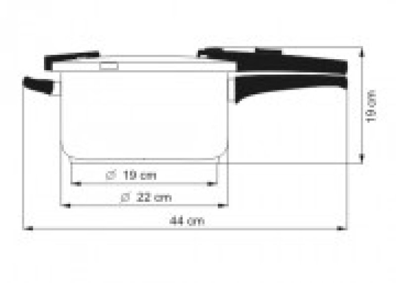 Tlakový hrnec KOLIMAX, průměr 22cm, objem 5.5l