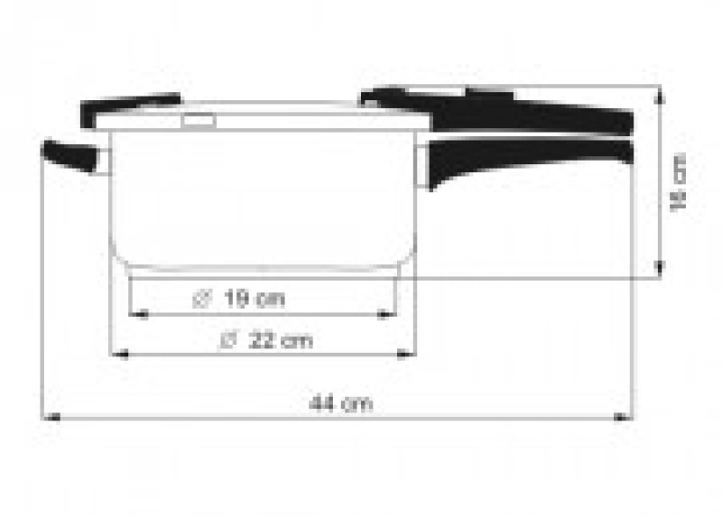 Tlakový hrnec KOLIMAX, průměr 22cm, objem 4.0l