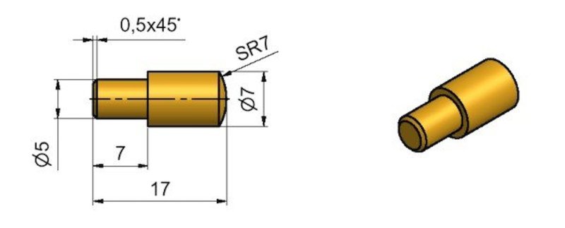 Podpěra čipková 7/5 Ms   8162