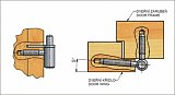 Závěs dveřní 60 M8 s hřebem