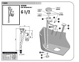 Plovákový ventil spodní T2442  1/2"